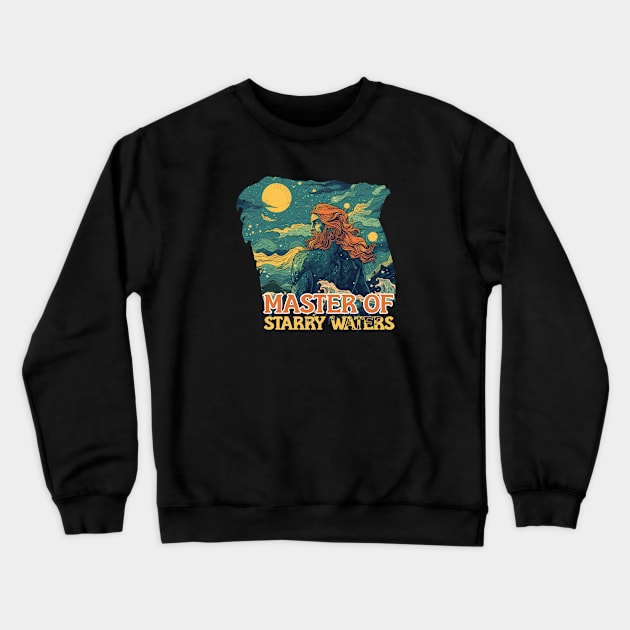 Master of Starry Waters Crewneck Sweatshirt by Pixy Official